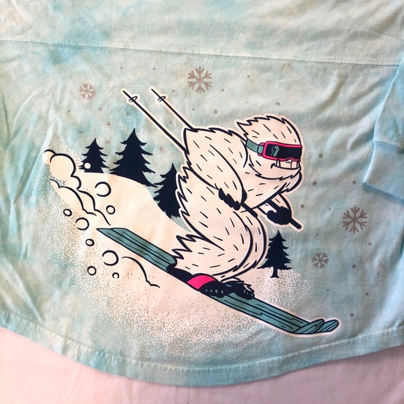 Disney Blue Expedition Everest Yeti Ski School Spirit Jersey Adult Size - NEW - Picture 3 of 5